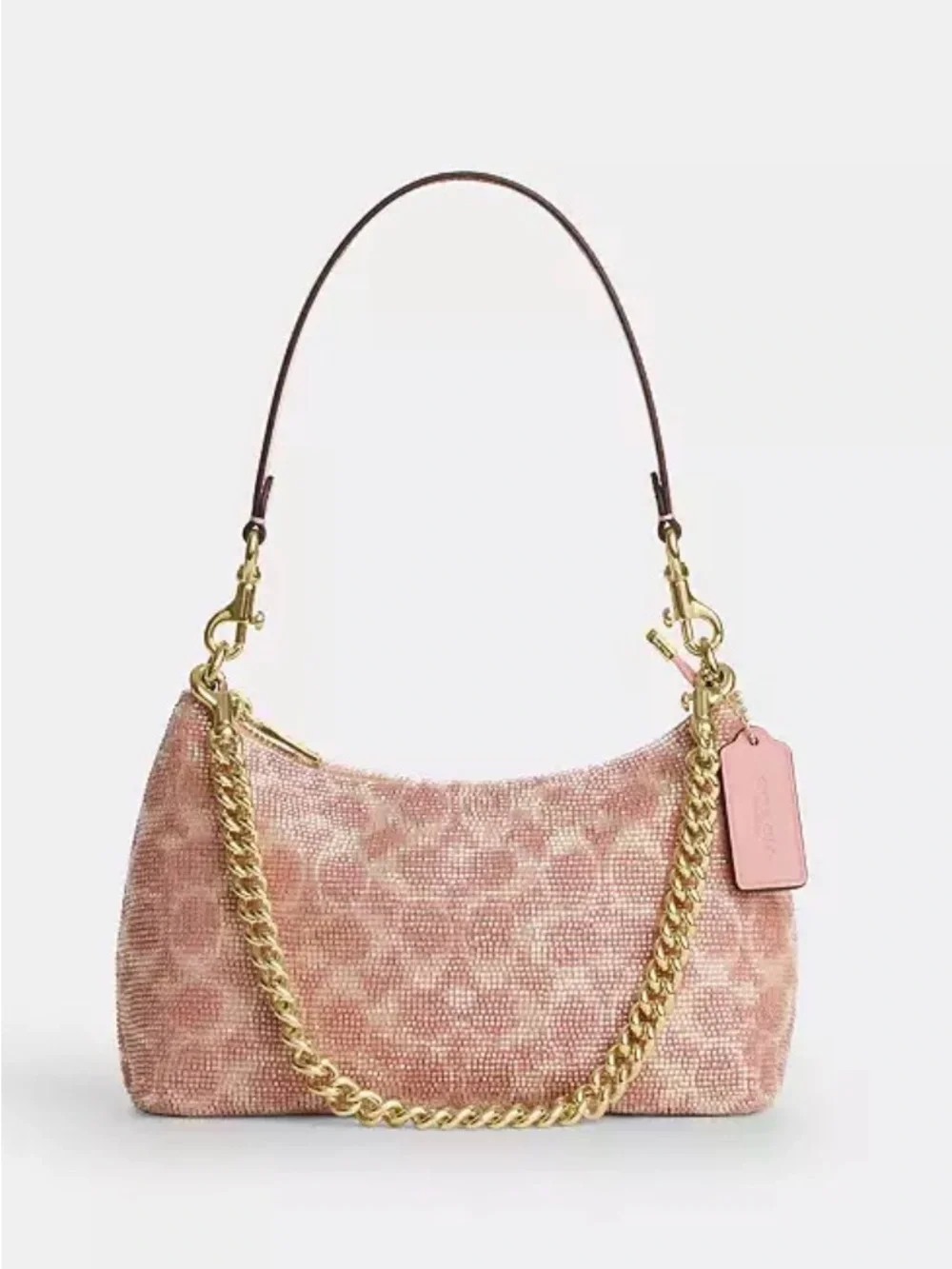 Coach Pink Beaded Teri - Picture 1 of 4